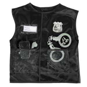 Costum de carnaval costum de ofițer de poliție set de costume 3-8 ani - Img 2