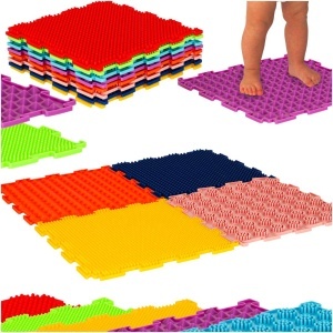 Covor de puzzle senzorial Montessori pentru masajul picioarelor 8 piese