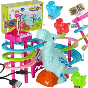 Dinosaur cursa de curse dinozaur pista dinozaur sunete lumini