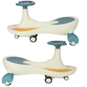 Gravity roller coaster roți strălucitoare cu LED-uri cu muzică de joc 76cm albastru și alb max 120kg max 120kg - Img 3