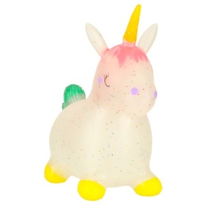 Jumper gonflabil pentru copii cu pompă unicorn din cauciuc - Img 3