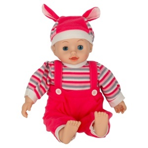 Păpușă Maya baby cu sunet roz 40cm - Img 2