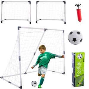 Portar de fotbal pentru copii 2în1 143x110x70cm
