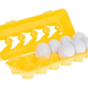 Puzzle de sortare educațional puzzle meci forme fructe ouă 12pcs - Img 3