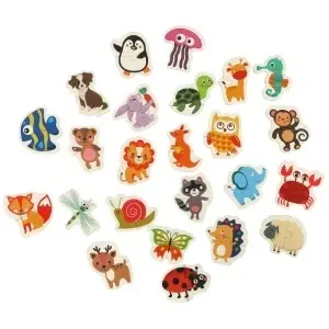 Puzzle-uri într-o cutie de animale 24 puzzle-uri - Img 2