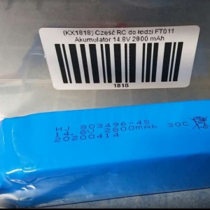 RC barca parte FT011 Acumulator 14.8V 2800 mAh