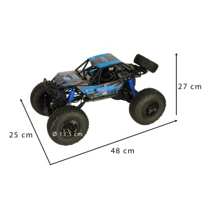 RC Crawler Crawler Climbing Car 1:10 4WD 48cm albastru - Img 3