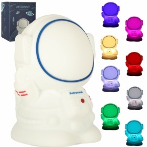 Silicon lumina de noapte alb astronaut alb