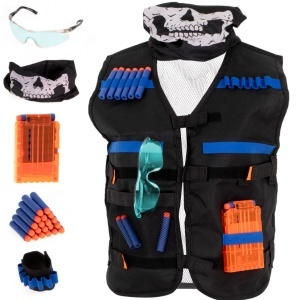 Vesta tactică pentru accesorii tactice pentru accesoriile lansatorului NERF+.