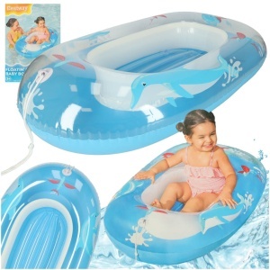 BESTWAY 34037 saltea de înot gonflabilă saltea de înot pentru copii pontoon barca albastru
