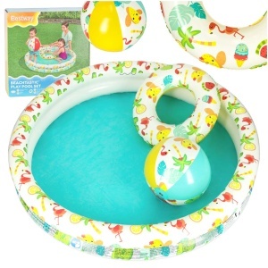 BESTWAY 51124 Bila de biliard cu cerc pentru piscină 122cm