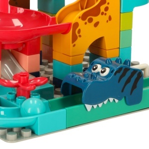 Blocuri creative blocuri dinosaur parc de dinozaur cu bile 62pcs - Img 3