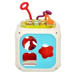 Cub interactiv educațional de sortare a cuburilor pentru copii dulcimer 7in1 - Img 3