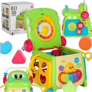 Cub sorter educațional cu pian crocodil 4in1