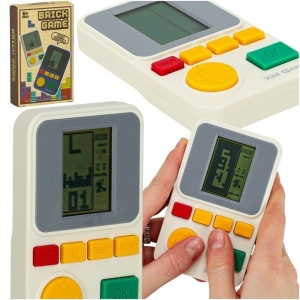 Electronic arcade joc consola portabil alb