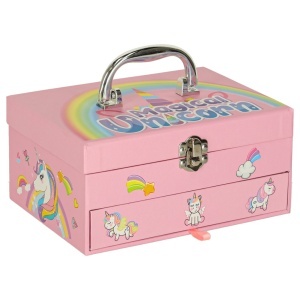 Machiaj și unghii kit machiaj cosmetice umbre lacuri sertare unicorn - Img 2