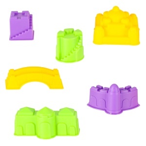 Nisip pentru copii 750g casă mucegaiuri figurine creative set - Img 3
