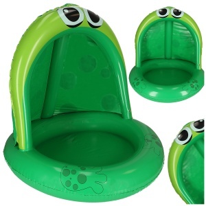 Piscină gonflabilă pontoon cu baldachin cu baldachin broască 95cm - Img 2