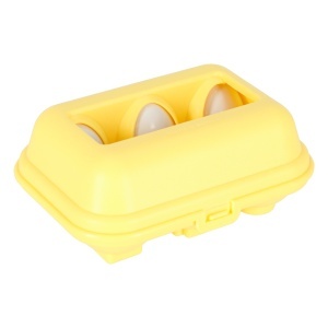 puzzle educațional sorter meci forme ouă montessori fructe legume 6pcs - Img 2