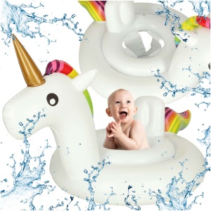 Roată de unicorn gonflabilă pentru copii cu scaun 70cm