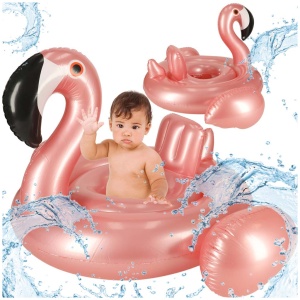 Roată gonflabilă cu scaun pentru copii Flamingo