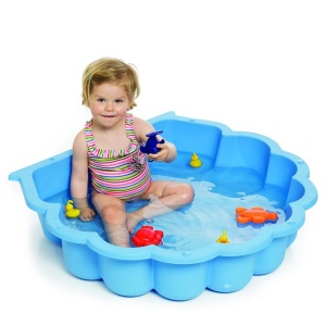 Sandbox piscină închisă Shell dublu 2in1 fund antiderapant albastru - Img 2