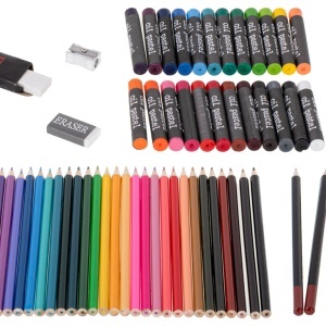 Set de pictură din plastic într-o valiză 145el roz - Img 3