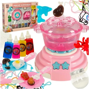 3D cristal lipici cristal lipici magic bucătărie creative șabloane set 62 elemente roz