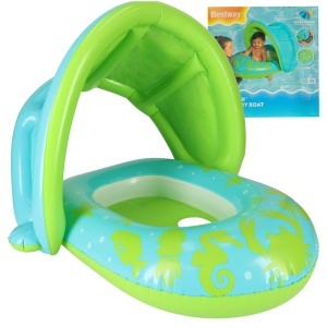 BESTWAY 34091 Ponton gonflabil cu baldachin verde