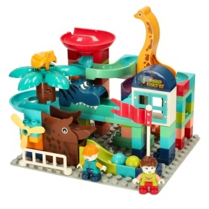 Blocuri creative blocuri dinozaur park ball track 121sz - Img 3