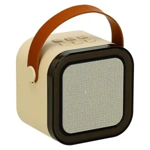 Difuzor karaoke cu microfon auriu - Img 3