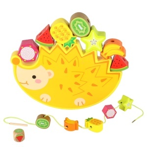 Joc de puzzle de echilibrare arici de echilibrare fructe filetare arici - Img 3