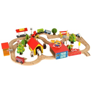 Locomotivă de tren din lemn oraș 69el - Img 2