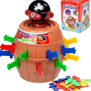 Mad Pirate baril joc arcade joc de înjunghie pirat 9 x 9 x 12,5 cm