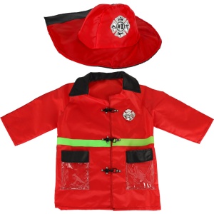 Pompier walkie-talkie walkie-talkie costum de carnaval 3-8 ani - Img 2