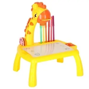 Proiector de proiector de desen tabel girafa galben - Img 2