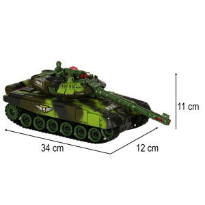 RC War Tank 9993 2.4 GHz de război de camuflaj forestier 2.4 GHz - Img 2