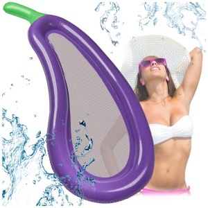 Saltea gonflabilă cu ochiuri de plasă aubergine 240cm