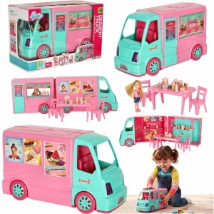 Set de mașini pentru păpuși Food truck 21 el.