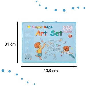 Set de pictură din plastic în cutie 208el. albastru - Img 3