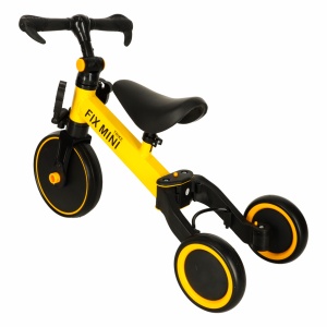 Trike Fix Mini tricicleta de cross-country 3in1 cu pedale galben - Img 3