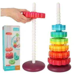 Turn curcubeu piramidă piramidă spirală pentru stivuire