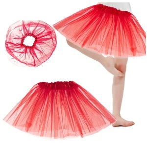 Tutu fusta tul fusta costum roșu