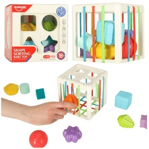 Blocuri de puzzle cu cub senzorial flexibil plug-in puzzle pătrat cu sorter de formă