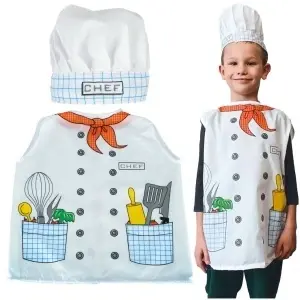 Costum de carnaval bucătar bucătar brutar 3-8 ani