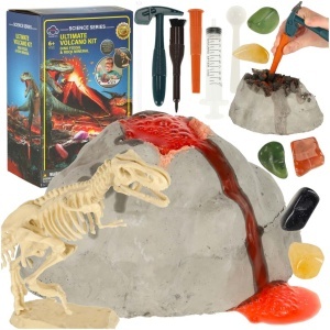 Erupție vulcanică experiment 2în1 + dinozaur