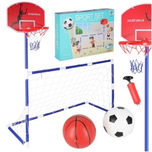 Gol de fotbal pentru fotbal baschet backboard baschet joc 2in1 2 bile pompa