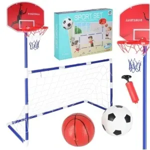 Gol de fotbal pentru fotbal baschet backboard baschet joc 2in1 2 bile pompa