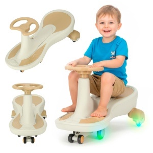 Gravity roller coaster roți strălucitoare cu LED-uri cu muzică de joc 76cm aur și alb max 120kg max 120kg