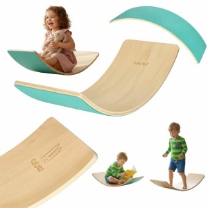 LULILO Ajlo turquoise pentru copii a simțit rocker echilibru bord balansoar pentru copii